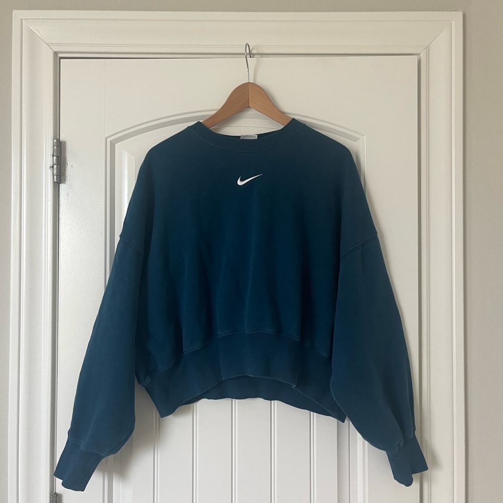 Nike Women’s Phoenix Fleece Crewneck Sweatshirt (dark turquoise)